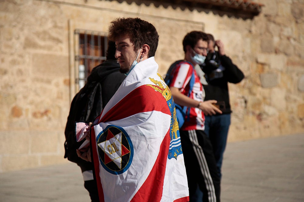 Ruta turística y gastronómica entre las aficiones de Unionistas y SD Logroñés para abrir la fiesta del fútbol popular