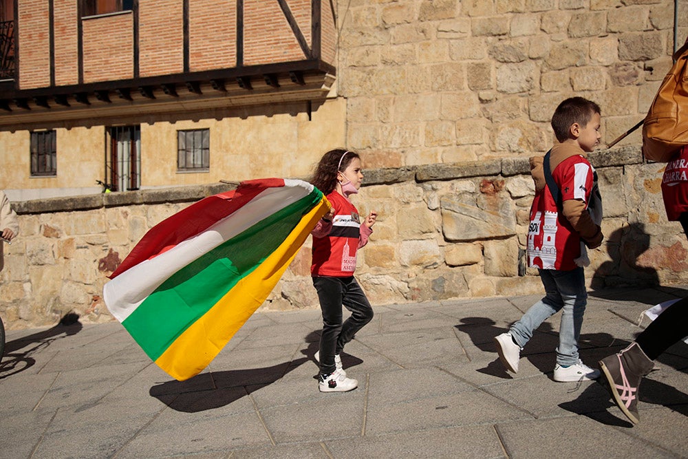 Ruta turística y gastronómica entre las aficiones de Unionistas y SD Logroñés para abrir la fiesta del fútbol popular