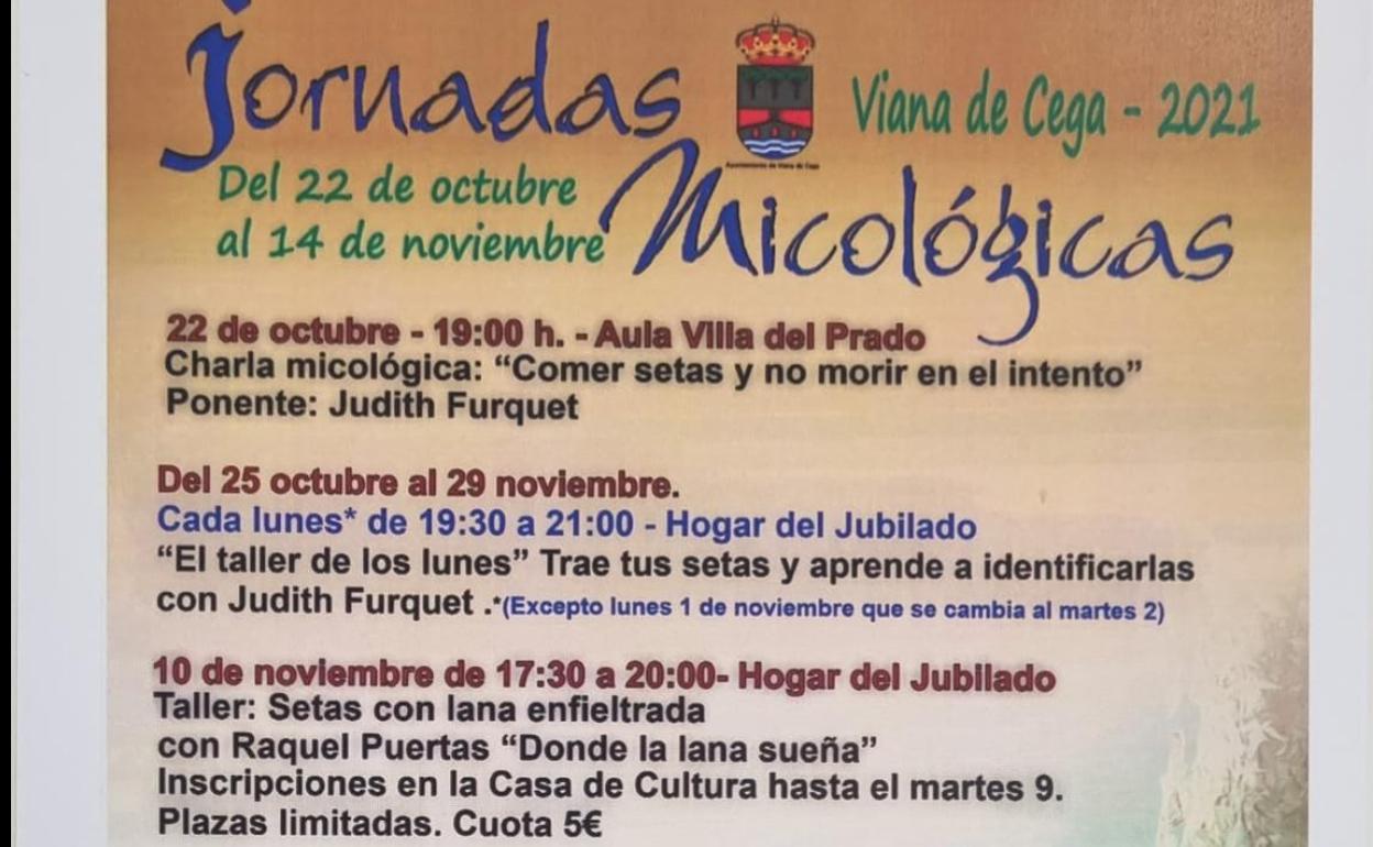 Cartel de las jornadas micológicas 