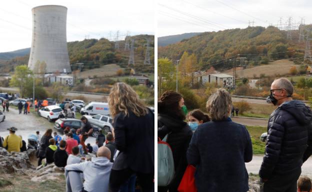 El desmantelamiento de la Térmica de Velilla seguirá por la chimenea en marzo