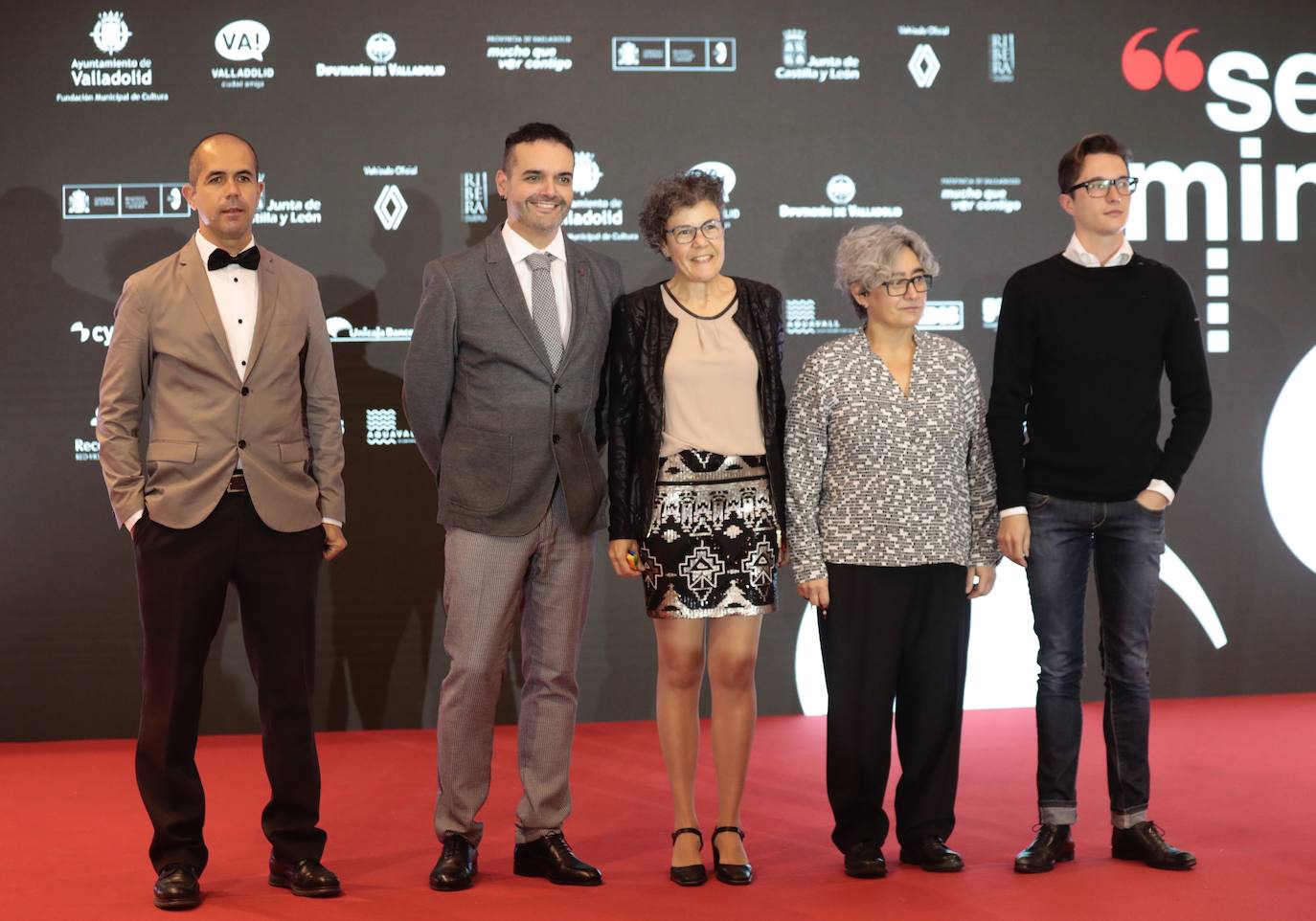 Miembros del jurado Arco Iris. Lucien Burkel, Roberto F. Canuto, David Lagunilla, Yolanda Moreno y Monica Tranque.