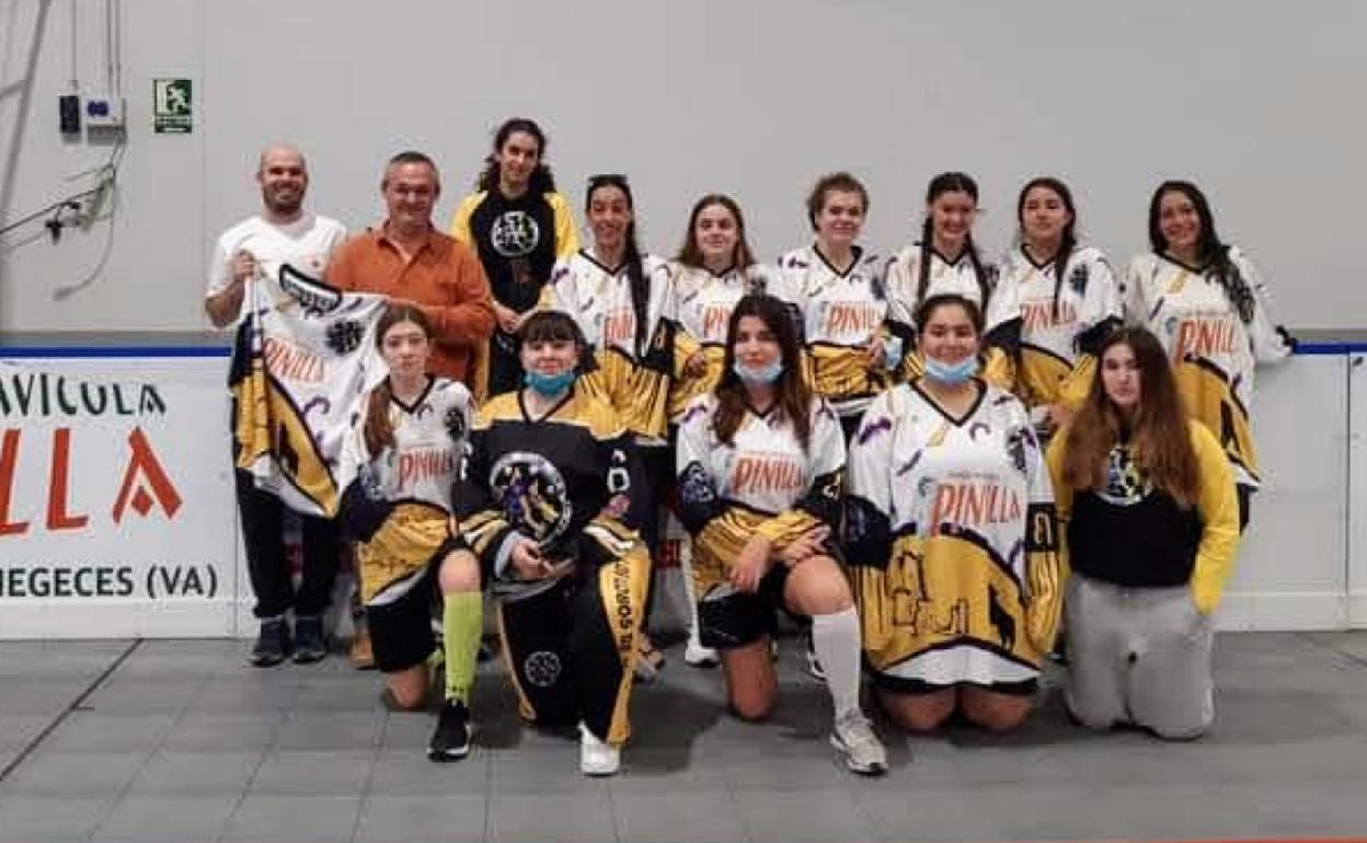 Equipo femenino de Íscar Lobas-Granja Pinilla. 