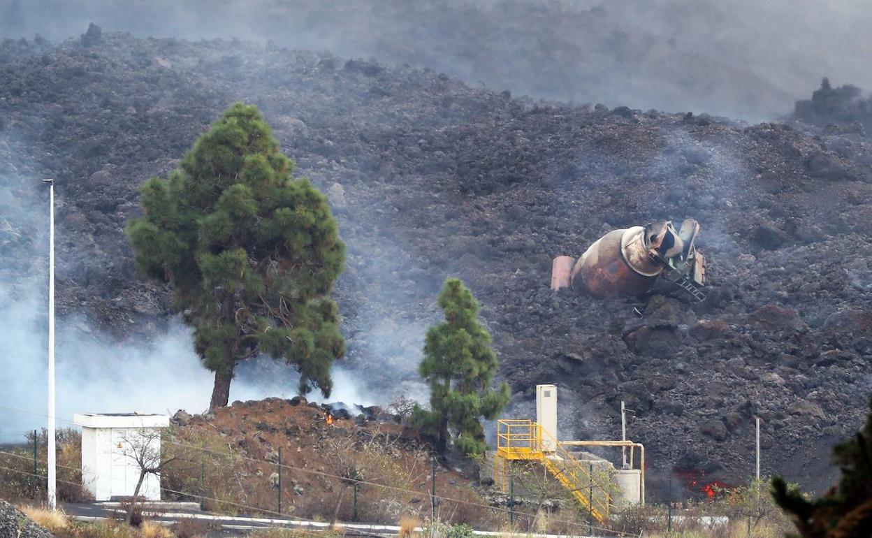 Efectos del volcán de La Palma.