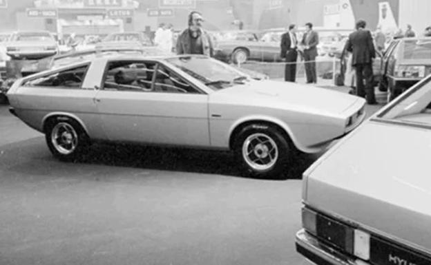 Vista del stand de Giugiaro del salón de Turín, de 1974