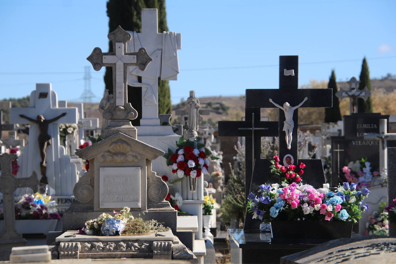 Fotos: El cardenal Carlos Amigo ofrece un responso en el cementerio de Medina de Rioseco