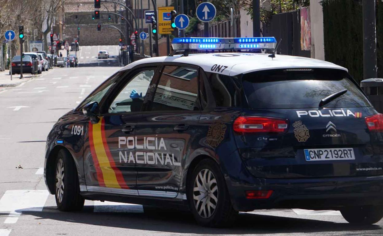 Patrulla de la Policía Nacional. 