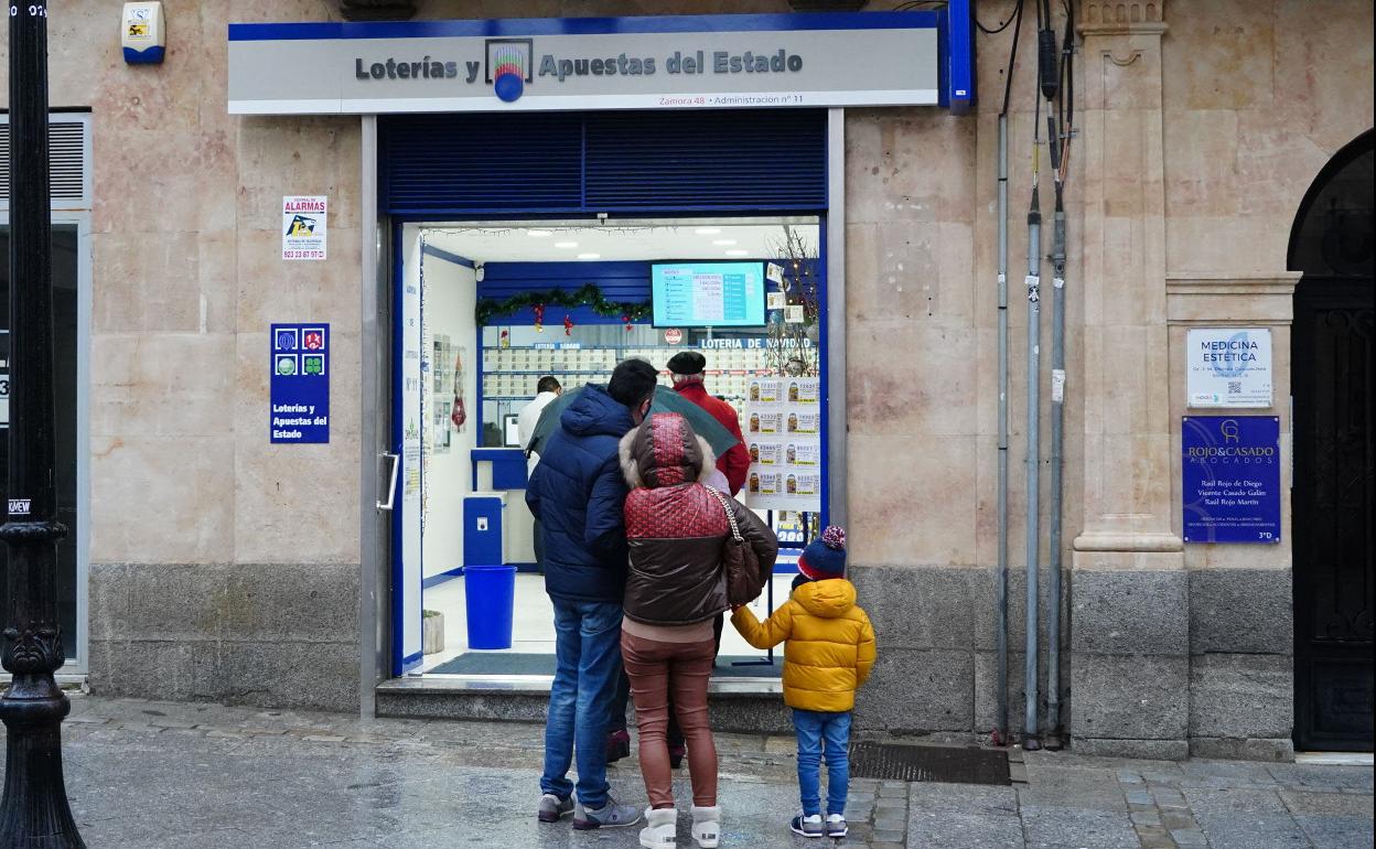 Establecimiento de Loterías y Apuestas del Estado en Salamanca. 