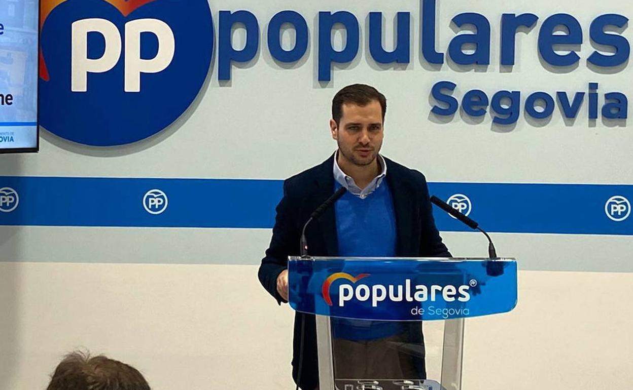 Pablo Pérez, portavoz del grupo del PP en el Ayuntamiento de Segovia. 