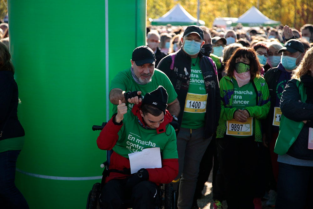 Miles de personas partieron desde el parque Elio Antonio de Nebrija en el regreso de la Marcha Salamanca Contra el Cáncer