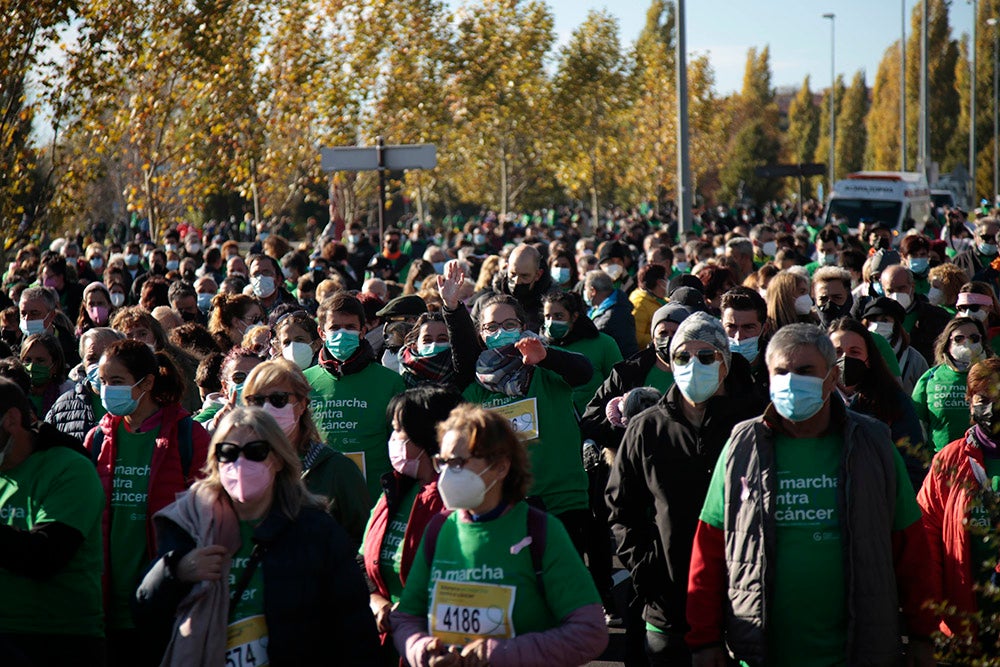 Miles de personas partieron desde el parque Elio Antonio de Nebrija en el regreso de la Marcha Salamanca Contra el Cáncer