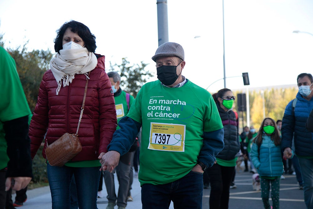 Miles de personas partieron desde el parque Elio Antonio de Nebrija en el regreso de la Marcha Salamanca Contra el Cáncer