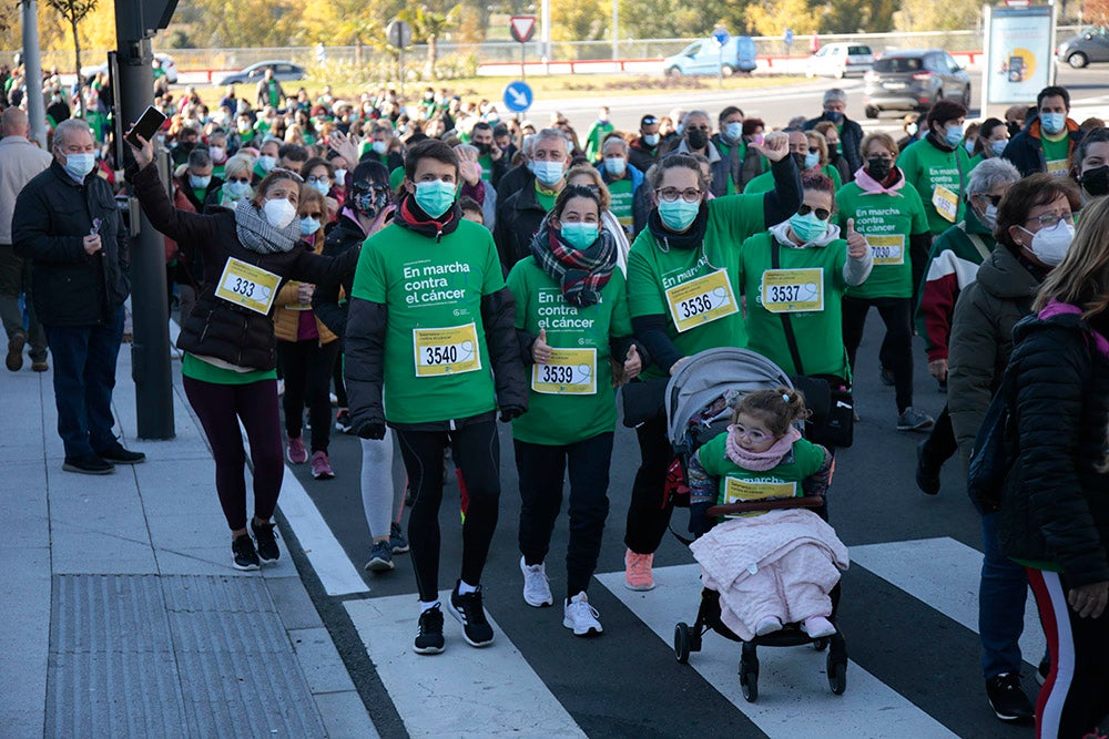 Miles de personas partieron desde el parque Elio Antonio de Nebrija en el regreso de la Marcha Salamanca Contra el Cáncer