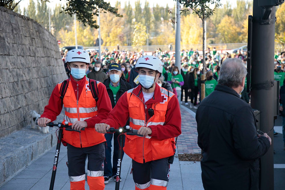 Miles de personas partieron desde el parque Elio Antonio de Nebrija en el regreso de la Marcha Salamanca Contra el Cáncer