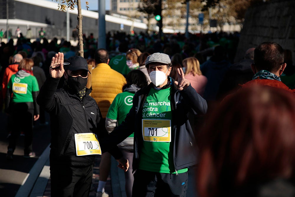 Miles de personas partieron desde el parque Elio Antonio de Nebrija en el regreso de la Marcha Salamanca Contra el Cáncer