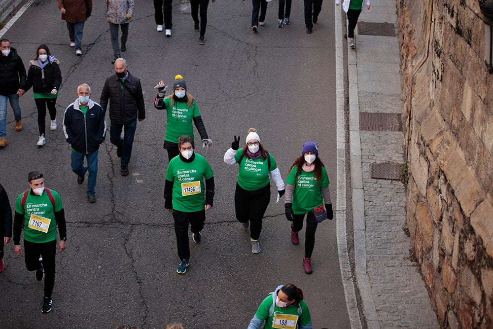 Miles de personas partieron desde el parque Elio Antonio de Nebrija en el regreso de la Marcha Salamanca Contra el Cáncer