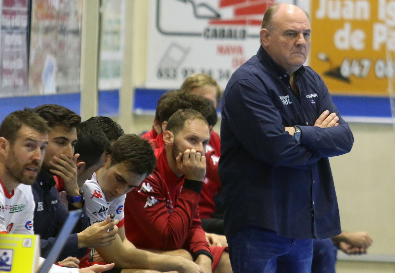 Partido de la Liga Asobal entre el Balonmano Nava y Granollers 