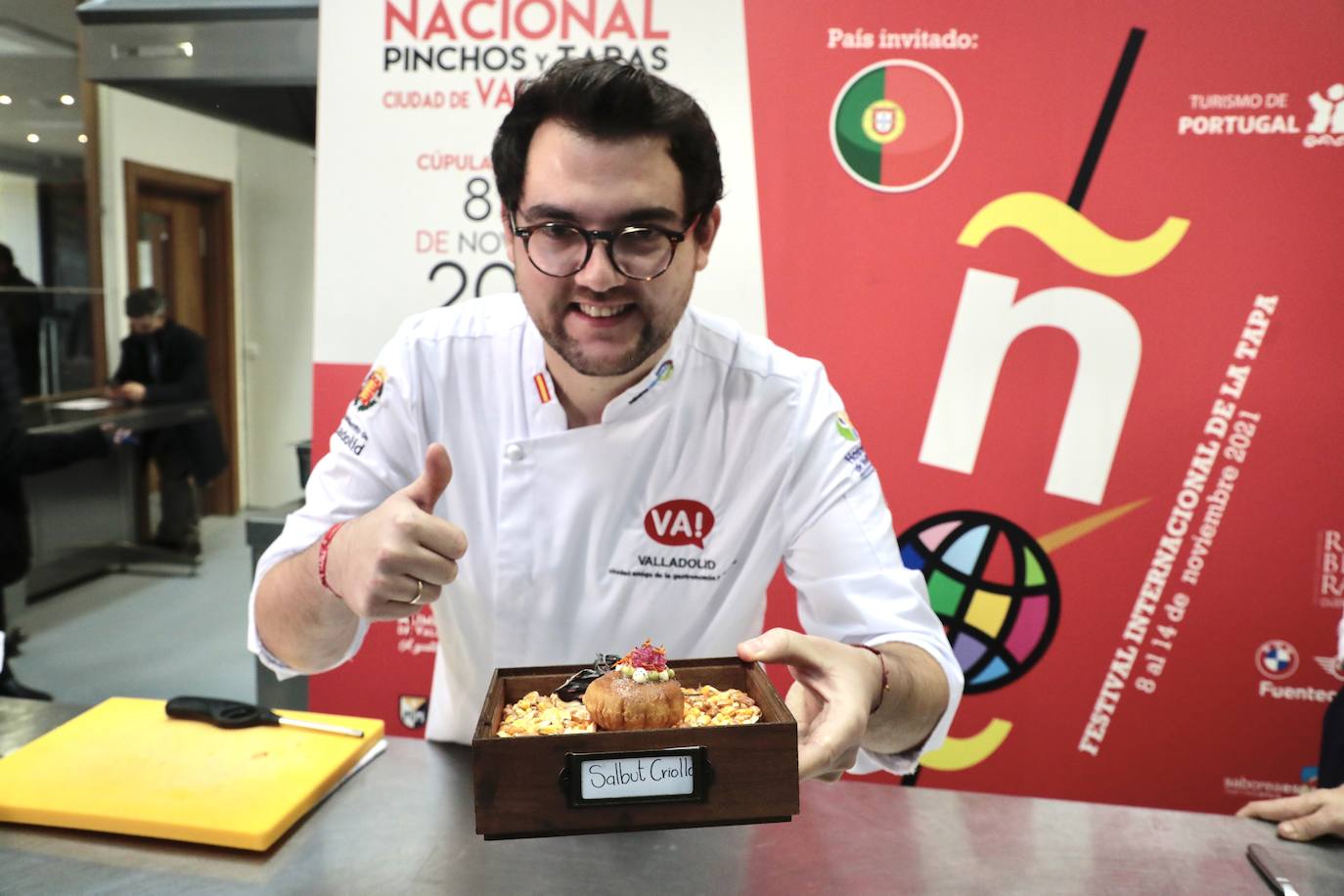 Fotos: Preparación del pincho ganador del Concurso Nacional de Valladolid