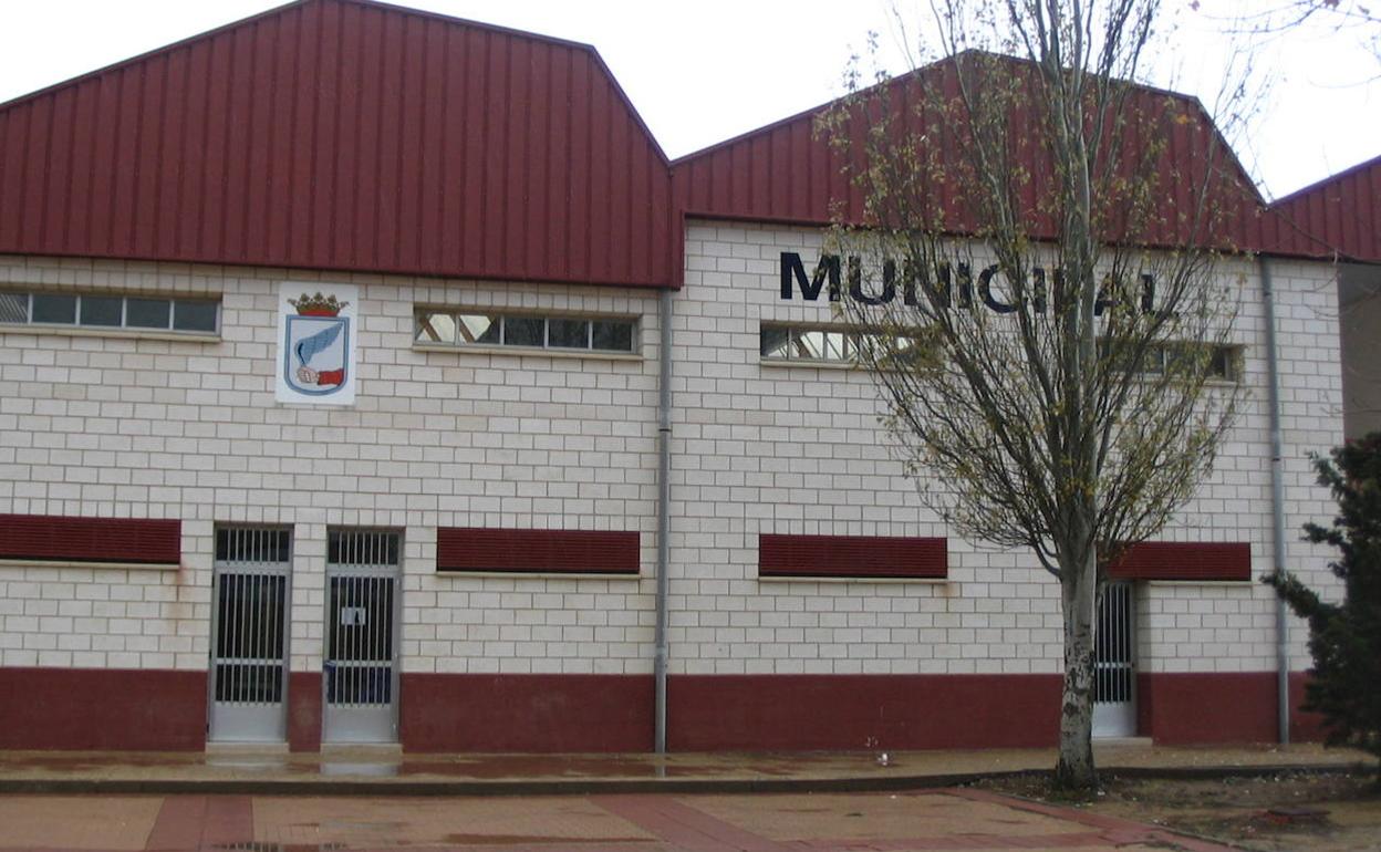 Polideportivo de Villalón de Campos, que permanecerá cerrado hasta el 22 de noviembre. 