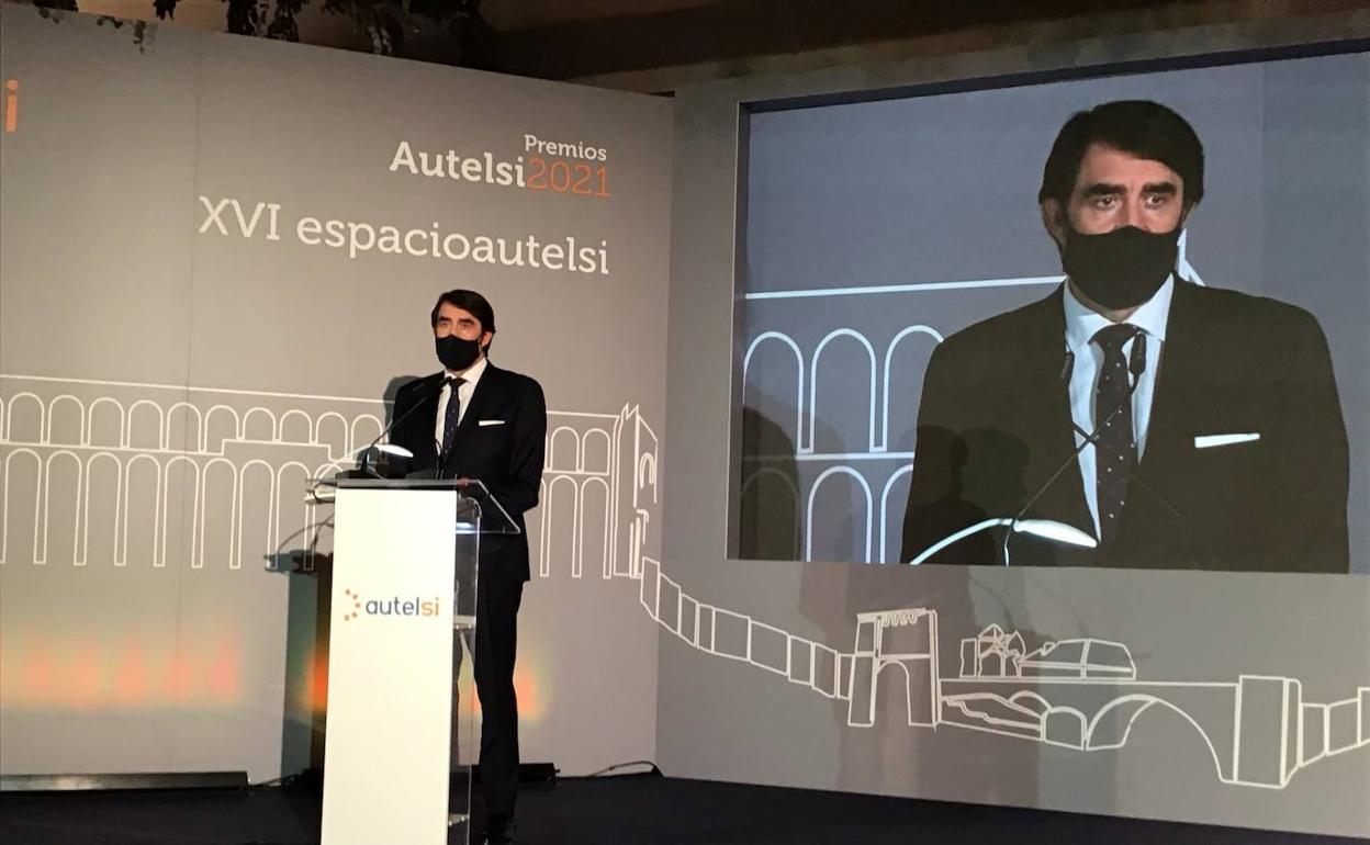 Juan Carlos Suárez-Quiñones, en la inauguración del congreso de la Asociación de Usuarios de Telecomunicaciones y de la Sociedad de la Información. 