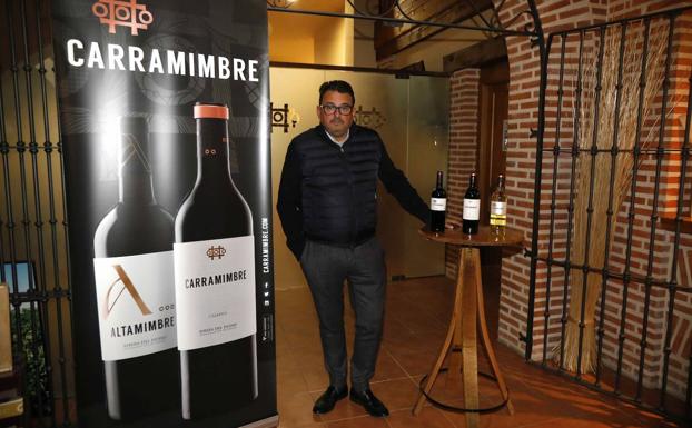 Óscar Mendiluce, en Bddegas Carramimbre.