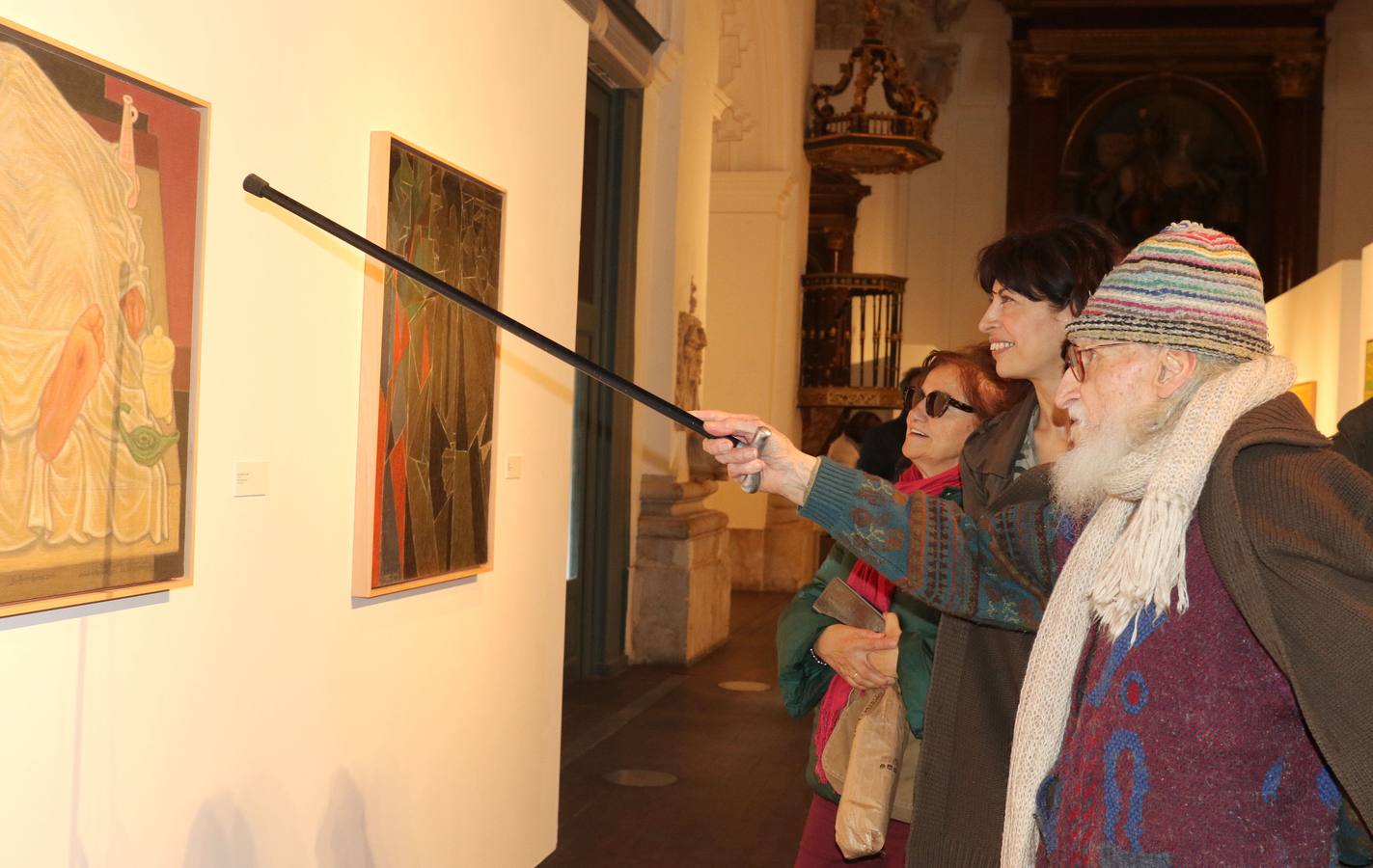 26.04.19 En la inauguración de su exposición en la sala de Las Francesas.