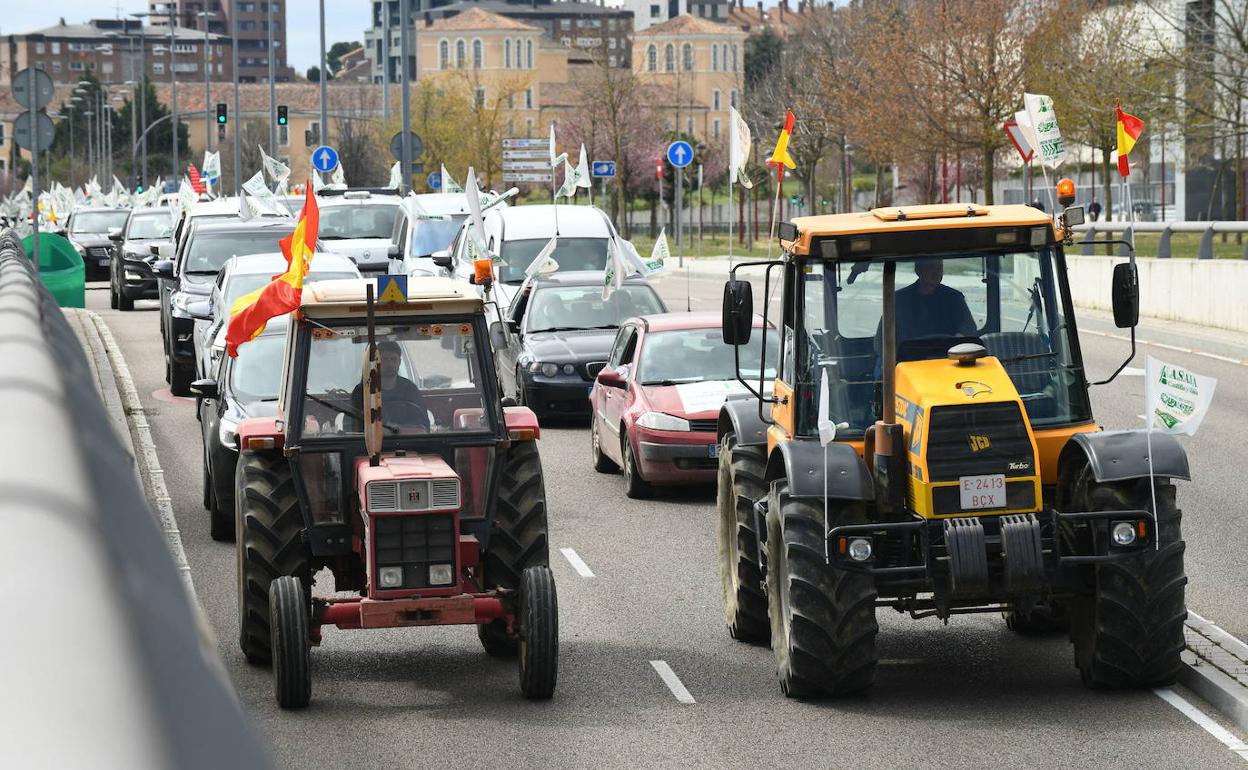 Movilización agraria el pasado marzo. 