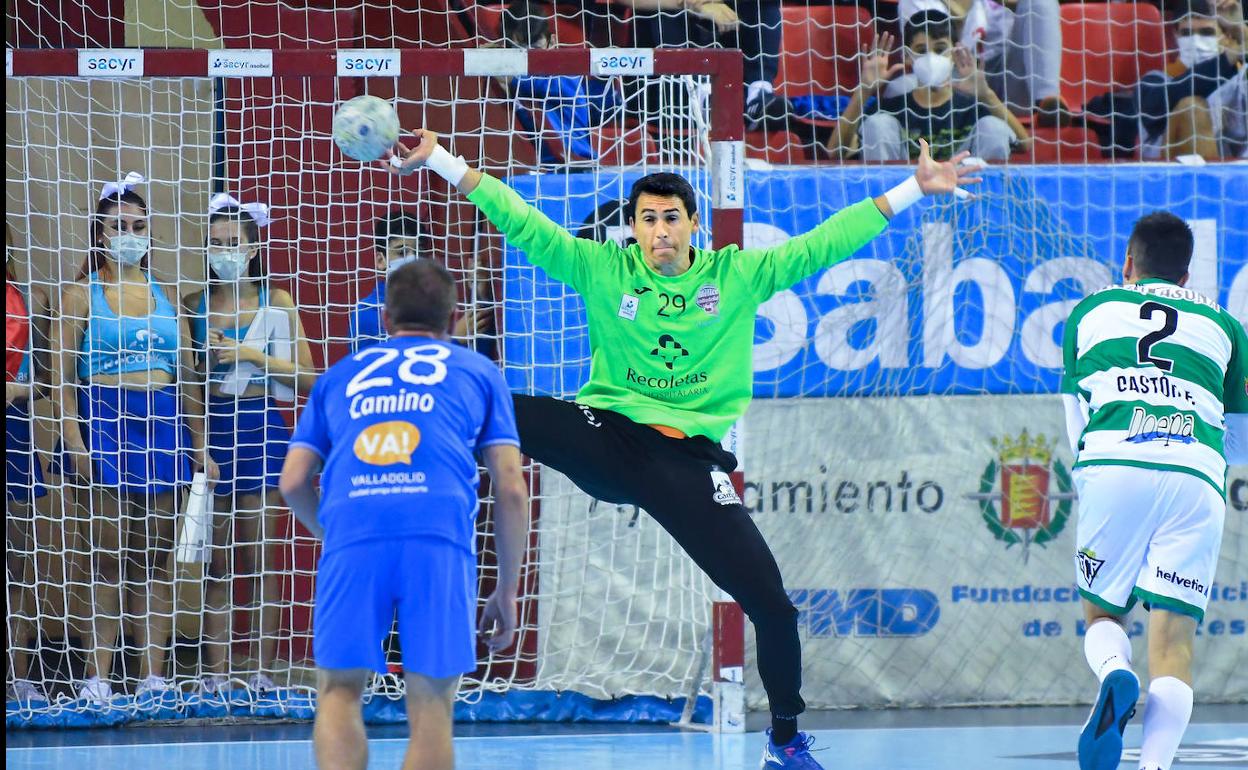 Yeray Lamariano, durante un partido disputado con el Atlético Valladolid.