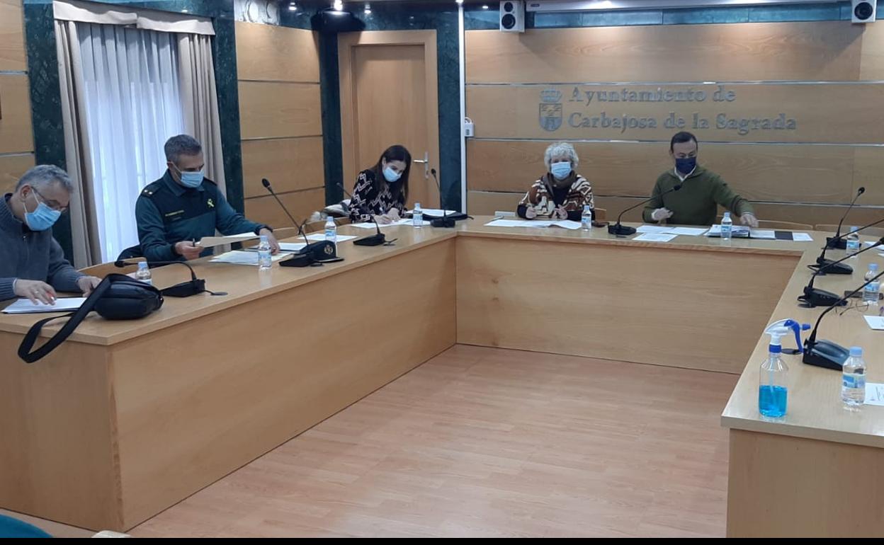 Un momento de la reunión.