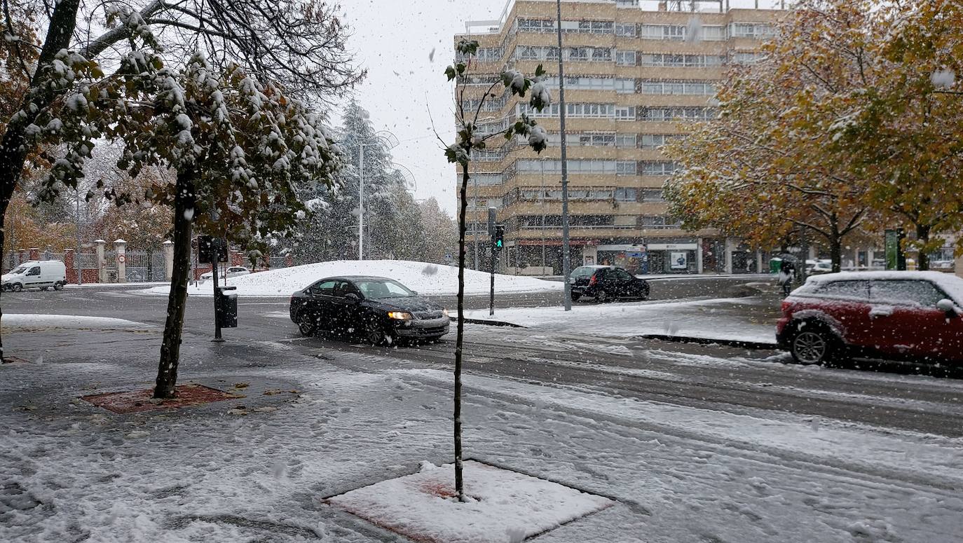 Fotos: La nieve deja bonitas estampas en la ciudad de Palencia