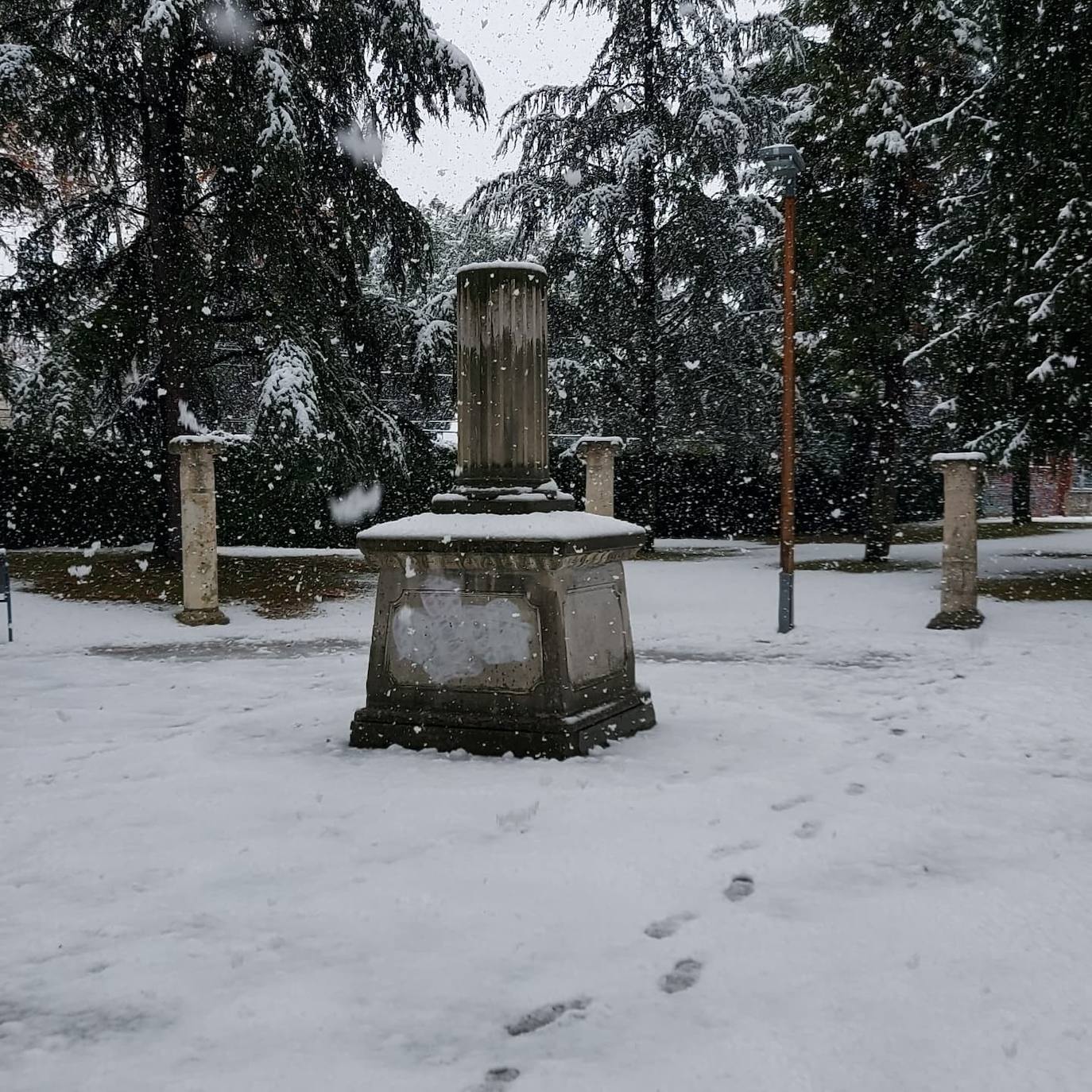 Fotos: La nieve deja bonitas estampas en la ciudad de Palencia