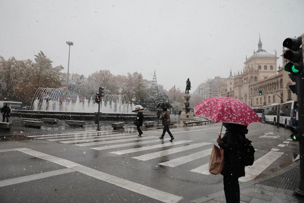 Fotos: Llega a Valladolid la primera nevada desde &#039;Filomena&#039;