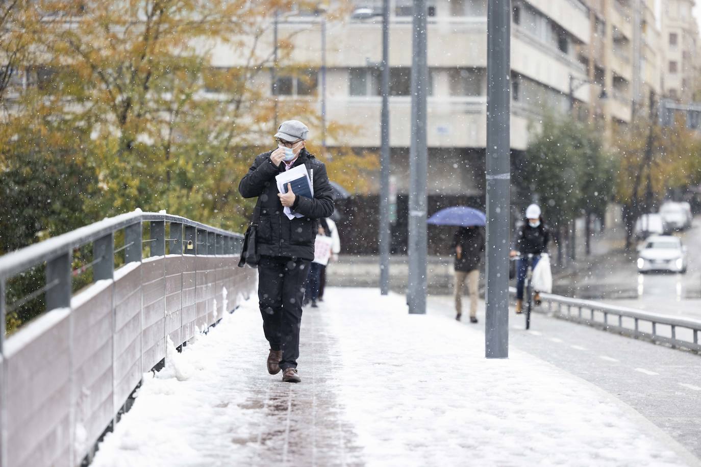 Fotos: Llega a Valladolid la primera nevada desde &#039;Filomena&#039; (2/2)