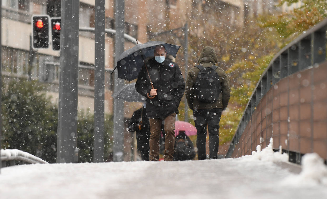 Fotos: Llega a Valladolid la primera nevada desde &#039;Filomena&#039; (2/2)