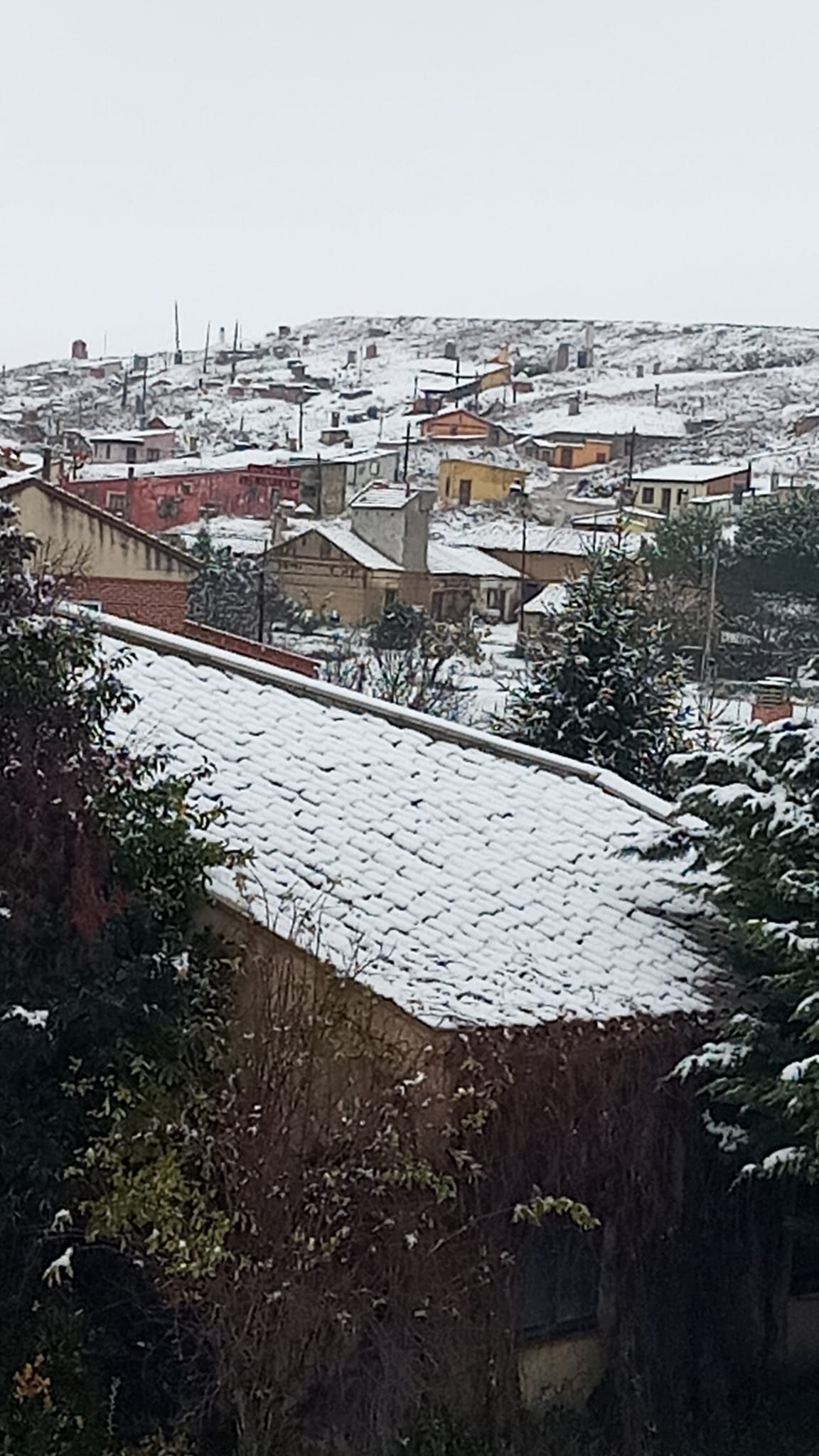 Nieve en Fuensaldaña.