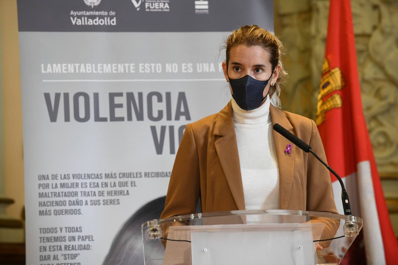 Acto institucional celebrado en el Ayuntamiento de Valladolid.