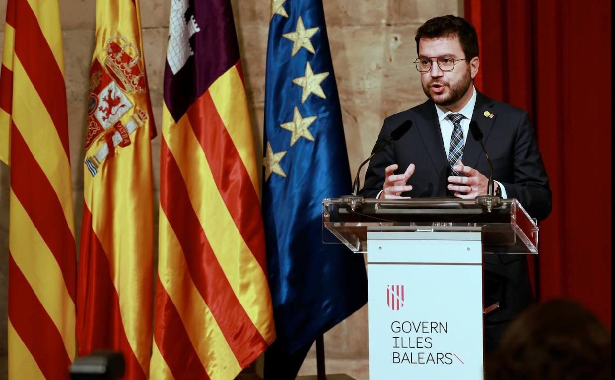 El presidente de la Generalidad de Cataluña, Pere Aragonès.