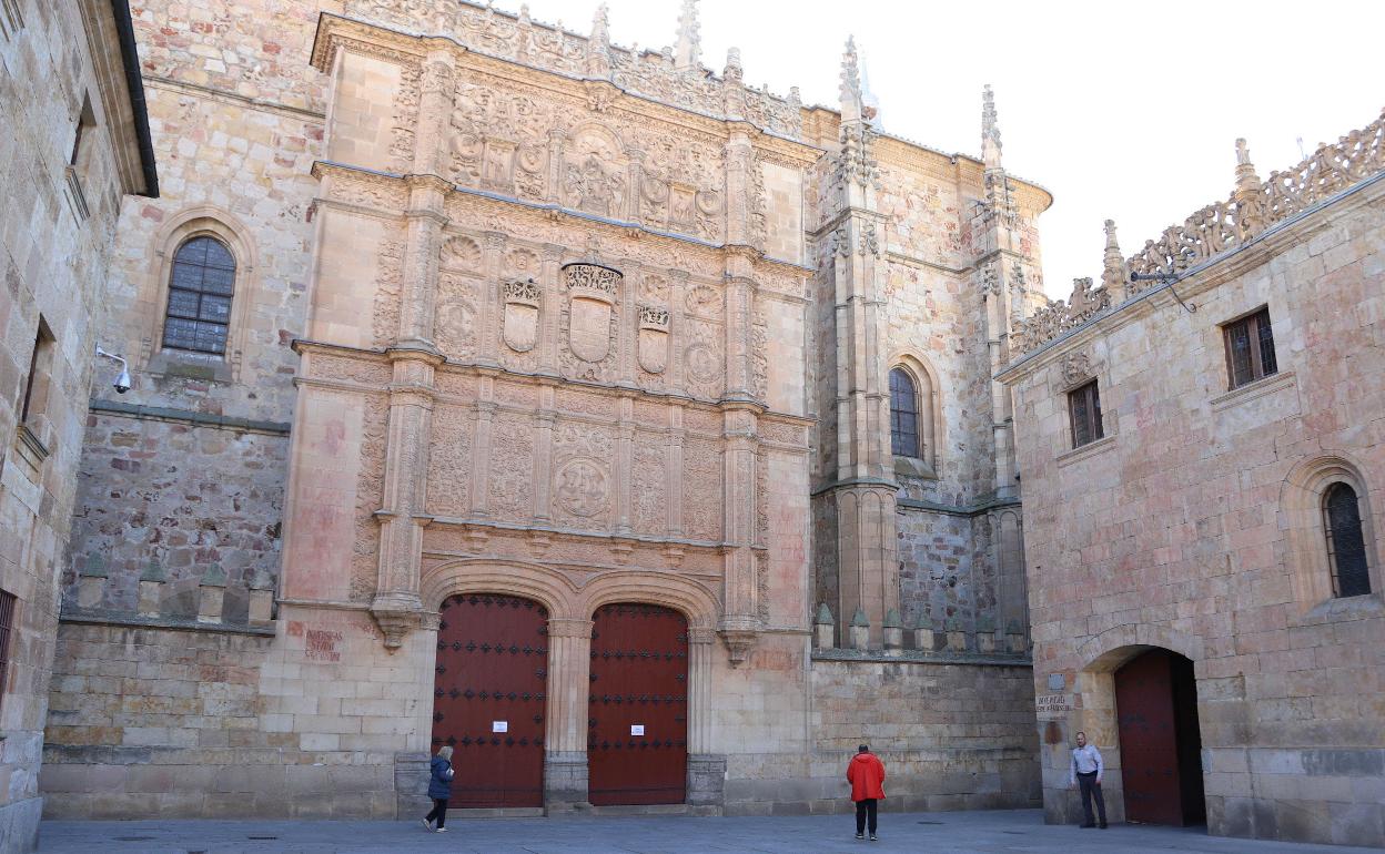 Edificio histórico de la Universidad de Salamanca. 