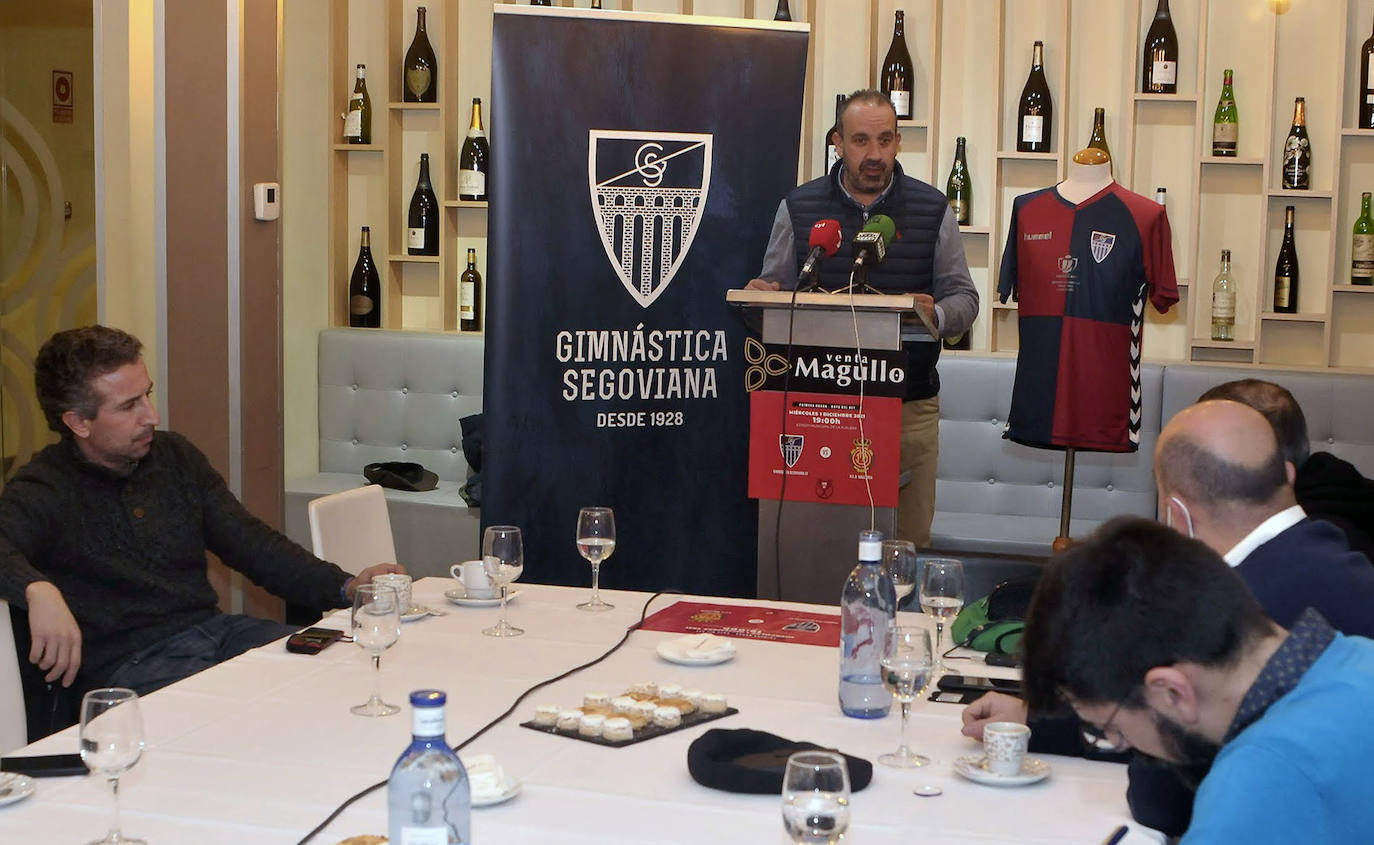 Presentación del partido de Copa entre la Segoviana y el Mallorca. 