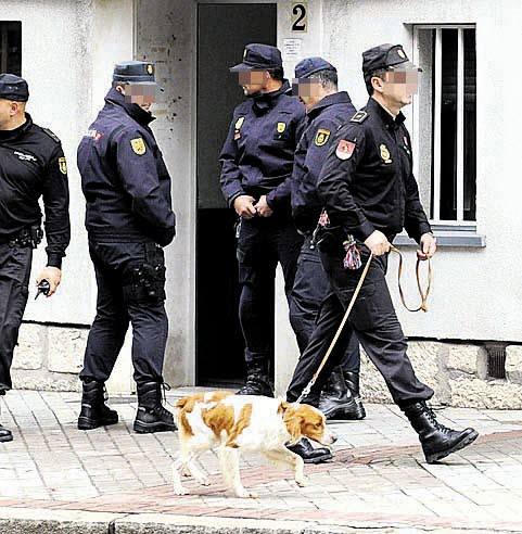 Una redada antidroga de la Policía Nacional en Valladolid. 