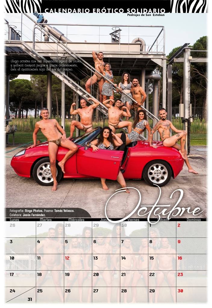 Fotos: Pedrajas de San Esteban presenta su calendario erótico solidario