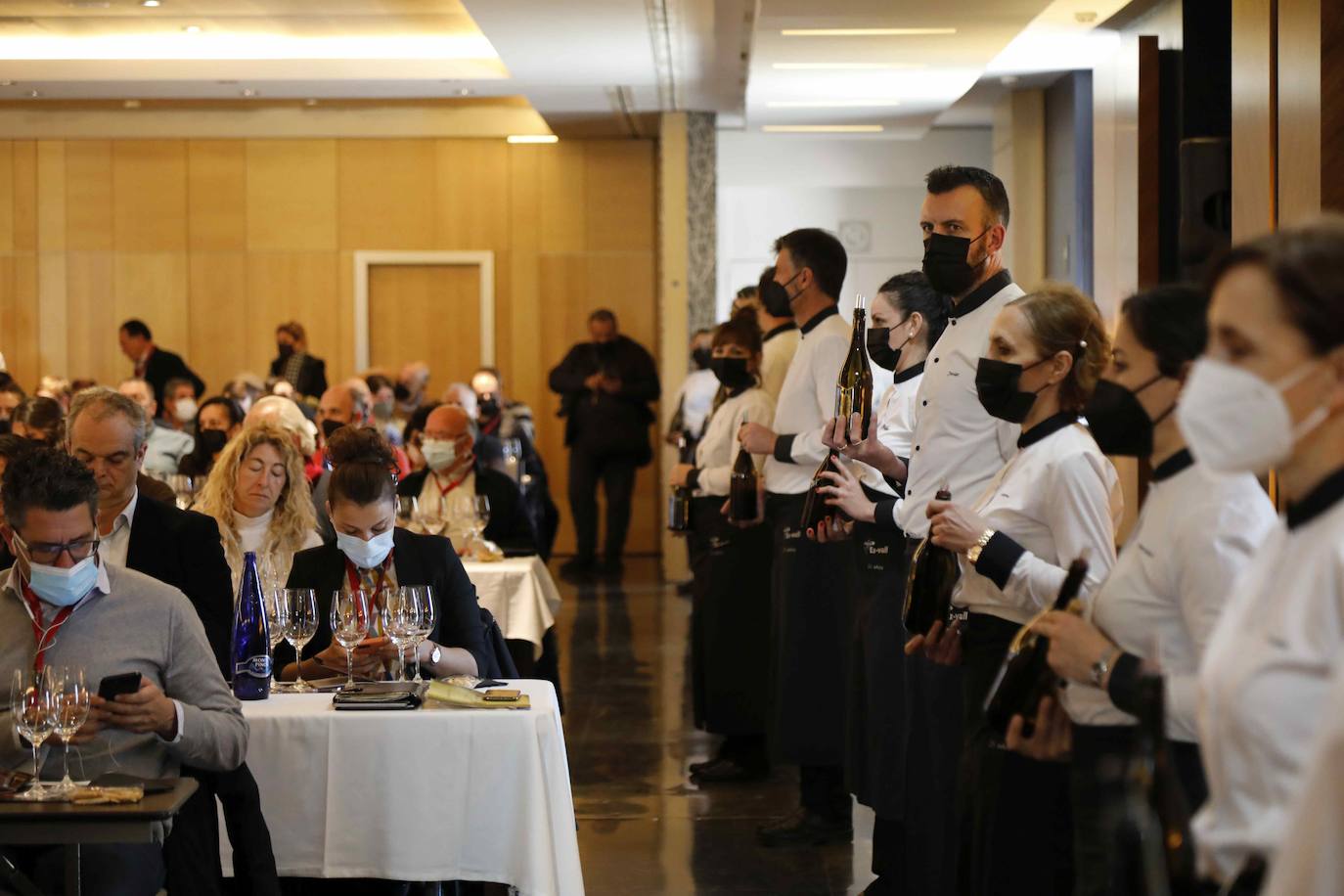 Celebración de la cata Opera Prima 2021 en Peñafiel. 