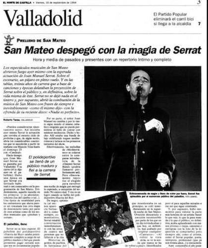 Página dedicada al concierto de 1994. 