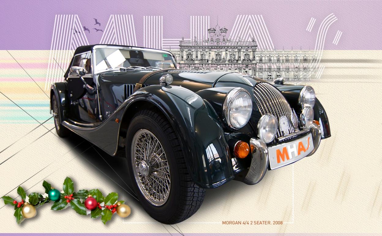 Un vehículo Morgan 4/4 2 Seater, 'pieza del mes' en el Museo de Historia de la Automoción de Salamanca