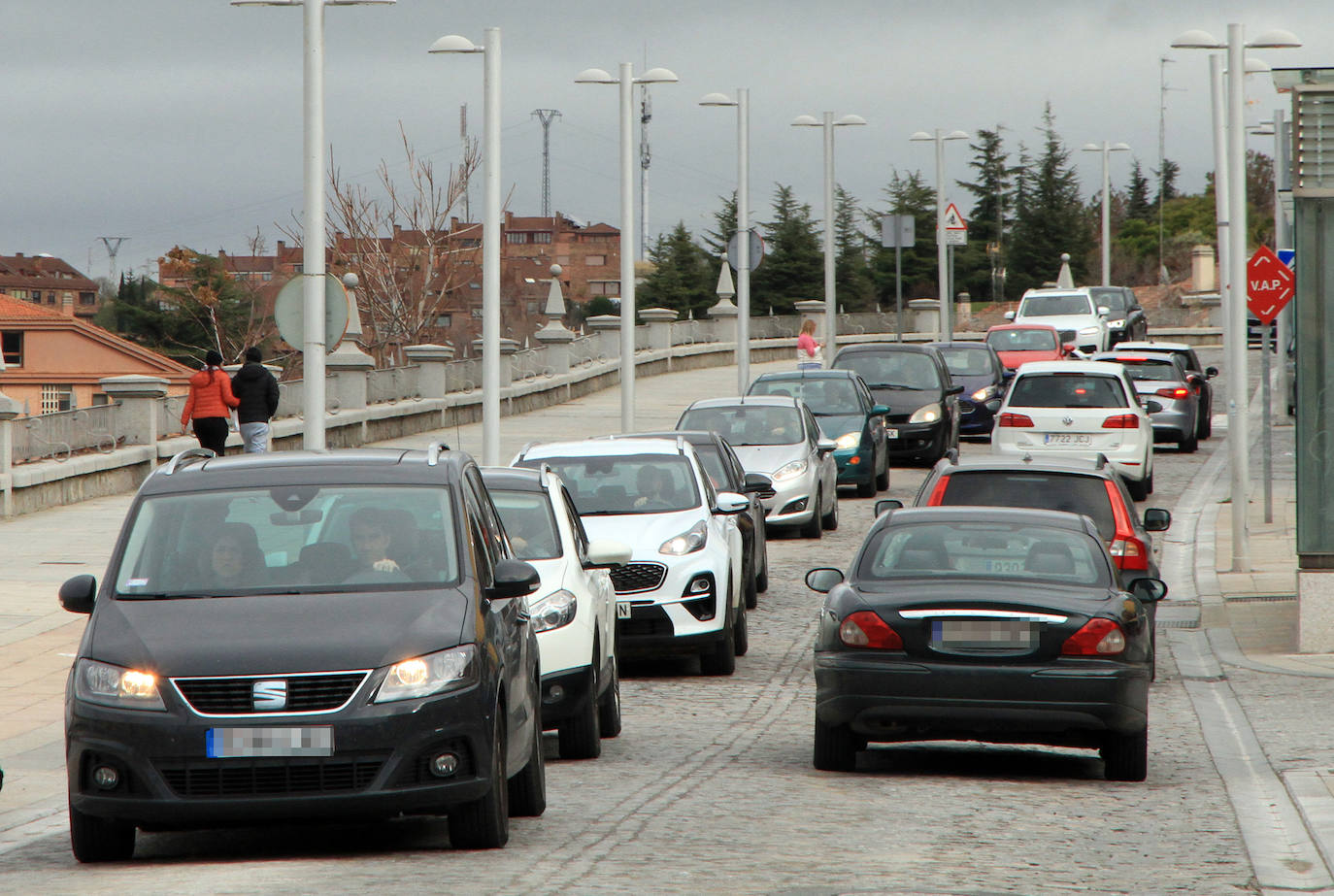 Ambiente en la ciudad durante este lunes festivo.