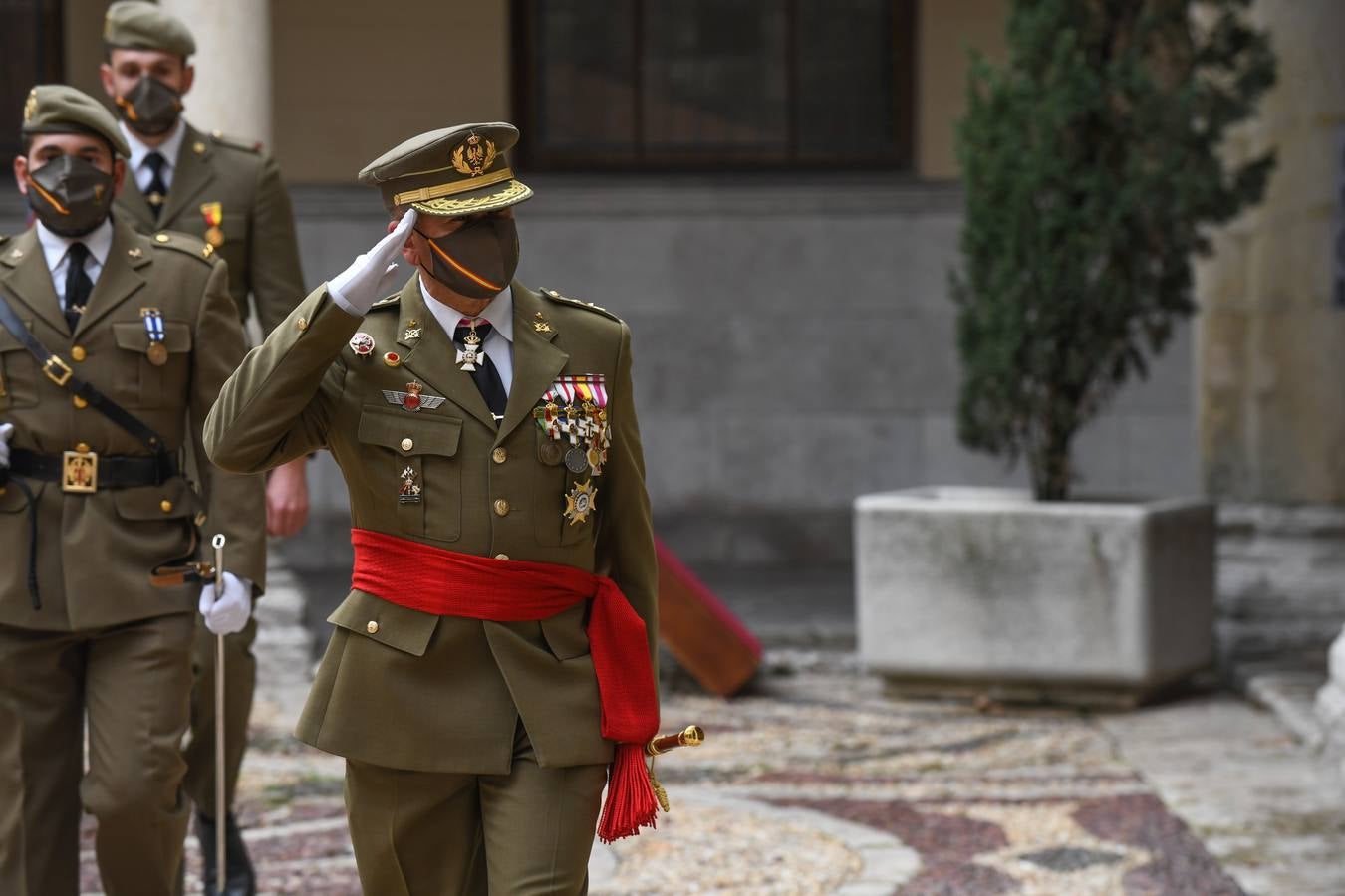 Fotos: Acto de Infantería en honor a la Inmaculada Concepción en el Palacio Real de Valladolid