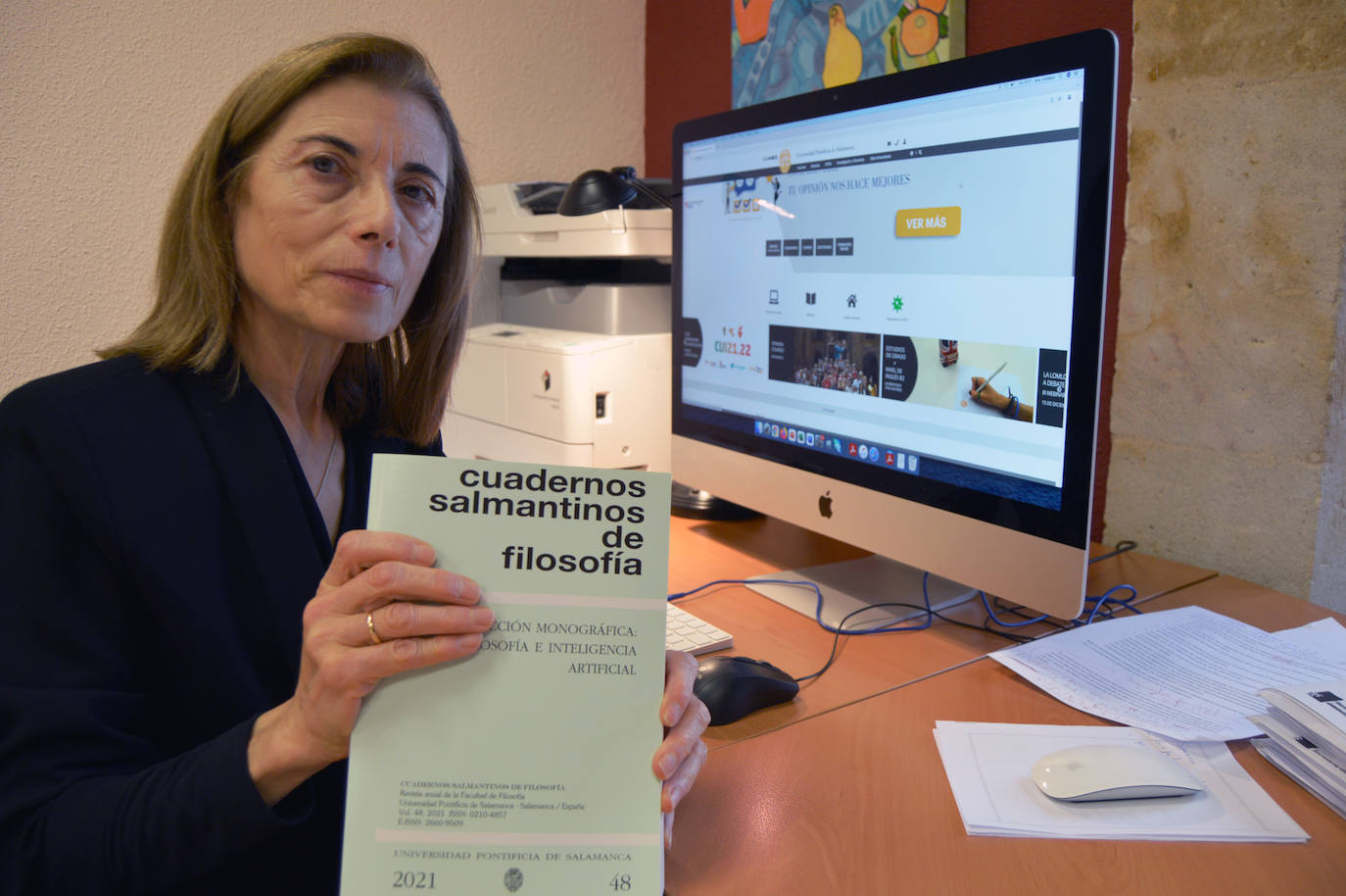 Ana Andaluz, directora de «Cuadernos Salmantinos de Filosofía». 