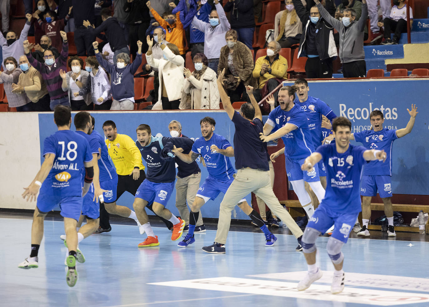 Partido disputado entre el Recoletas y el Granollers. 