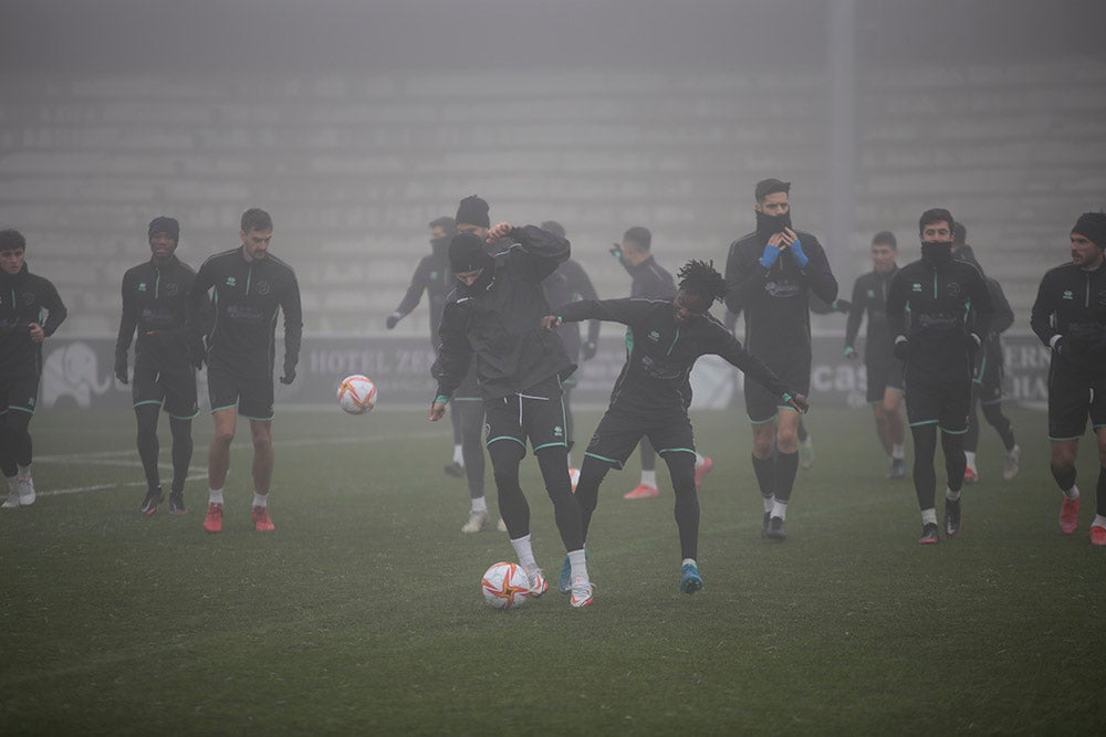 Entrenamiento de Unionistas en el Reina Sofía para preparar el partido de Copa del Rey ante el Elche CF