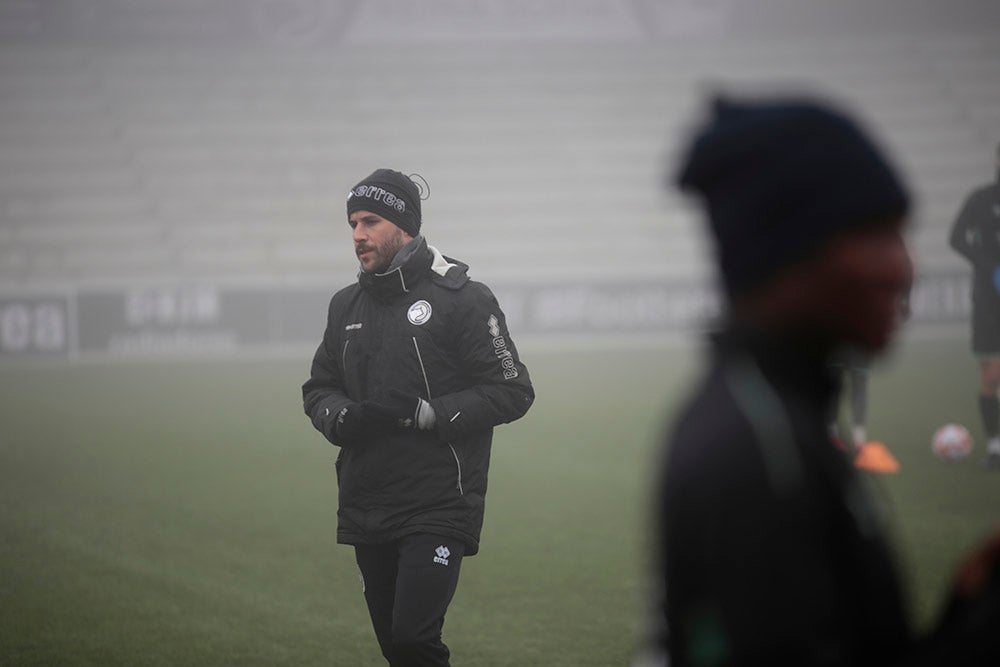 Entrenamiento de Unionistas en el Reina Sofía para preparar el partido de Copa del Rey ante el Elche CF