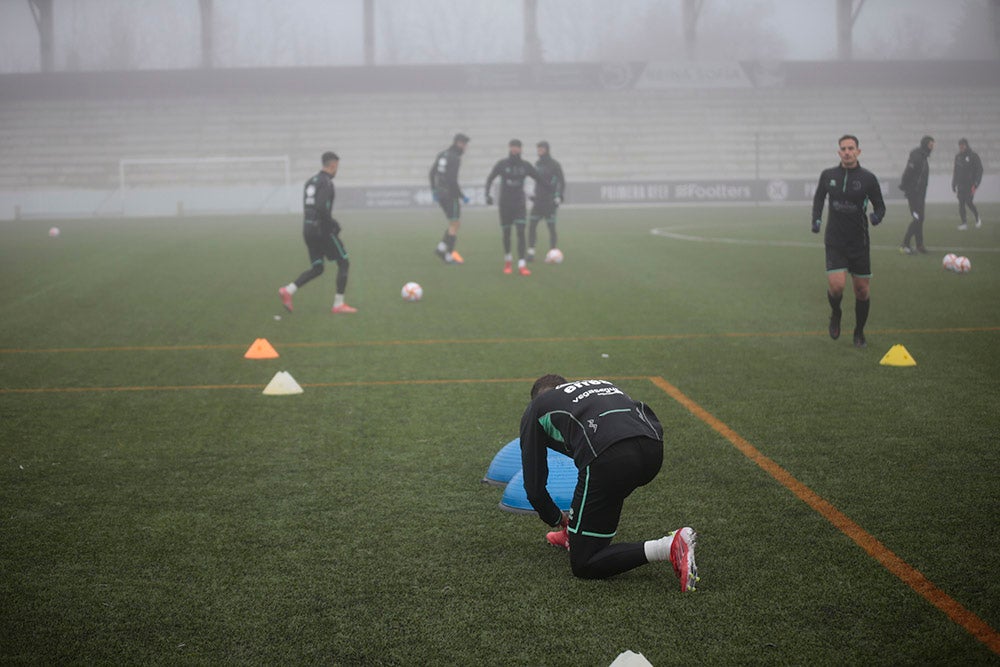 Entrenamiento de Unionistas en el Reina Sofía para preparar el partido de Copa del Rey ante el Elche CF